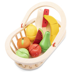 New Classic Toys - Snijset - Fruitmand - Doen alsof Beroepen & Rollenspellen