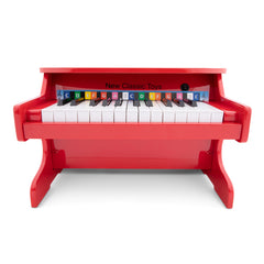 New Classic Toys - Elektronisch Piano - 25 Toetsen - Rood - Muziekinstrumenten