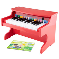 New Classic Toys - Elektronisch Piano - 25 Toetsen - Rood - Muziekinstrumenten