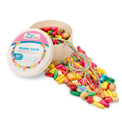 New Classic Toys - Rijgparels - 230 Stukken En 4 Koorden - Kunst & Ambachten