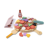 New Classic Toys - Pretend Professions - Pizza Play Food Set - Wood - 2+ Yrs