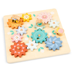 New Classic Toys - Draaigear Puzzel - Tuin - Educatief Speelgoed