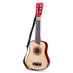 New Classic Toys - Speelgoed Gitaar Deluxe - Bruin - Muziekinstrumenten
