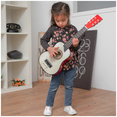 New Classic Toys - Speelgoed Gitaar Deluxe - Bruin - Muziekinstrumenten