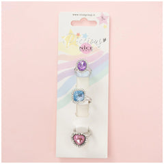 Nice - Royal Party 3 Pcs Rings Set Pack - Jewelry