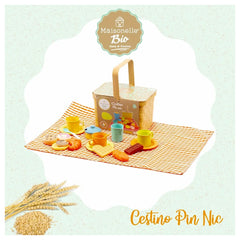 ODS - Pretend Professions - Maisonelle Bio Cestino Picnic Set - Eco-Friendly - 2 Years - Creative Play