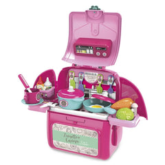ODS - Pretend Professions - Zainetto Cucina 2-in-1 Kitchen Backpack - Pink - 3 Years
