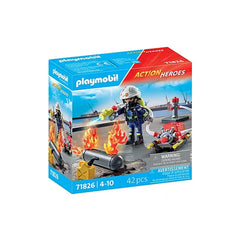 PLAYMOBIL - Brandweerman met Waterpomp - Speelsets