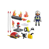 PLAYMOBIL - Brandweerman met Waterpomp - Speelsets