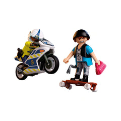 PLAYMOBIL - Motorfiets Achtervolging - City Action - +4 - Speelsets - 72079 - 80772079