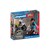 PLAYMOBIL - Motorfiets Achtervolging - City Action - +4 - Speelsets - 72079 - 80772079