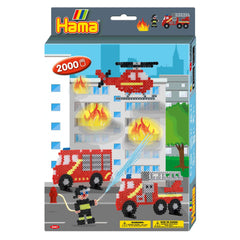 Pet Hama Strijkkralen Set Brandweer 2000 Stuks.