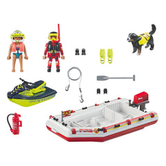 Playmobil Action Heroes Brandweerboot met Waterscooter - 71464