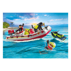 Playmobil Action Heroes Brandweerboot met Waterscooter - 71464