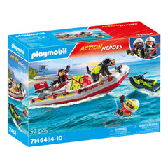 Playmobil Action Heroes Brandweerboot met Waterscooter - 71464