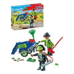 Playmobil City Action Figure Set Cleaning Team - 71434