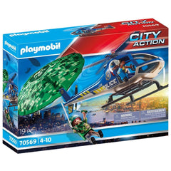 Playmobil City Action Politiehelikopter - Parachute Achtervolging - 70569