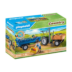 Playmobil Country Tractor With Trailer - 71249
