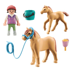 Playmobil Paarden Van Waterval Kind Met Pony En Veulen - 71498