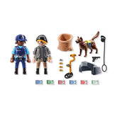Playmobil - Politie-zoektocht-met-hond - Speelsets
