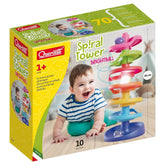 Quercetti - Baby- en peuterspeelgoed - Spiral Tower Brightball - 46 cm - 1+ Jaar