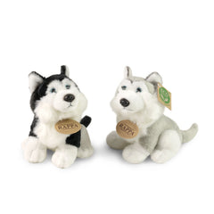 Rappa - Pluche Husky honden assorti 16cm ECO-VRIENDELIJK - Knuffeldieren