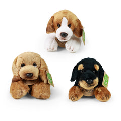 Rappa - Pluche honden assorti 18cm ECO-VRIENDELIJK - Knuffeldieren