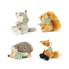 Rappa - Pluche bosdieren assorti 15 cm ECO-F. - Knuffeldieren