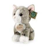 Rappa - Plush grey cat 18 cm ECO-FRIENDLY - Stuffed Animals