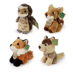 Rappa - Pluche wilde dieren assorti 16 cm ECO-F. - Knuffeldieren
