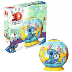 Ravensburger - 3D-Puzzelbal-Disney-Stitch-Actie-Speelfiguren