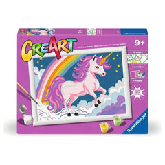 Ravensburger - Knutselspullen - CreArt Roze Neon Eenhoorn - 9+ Jaar - Creativiteit