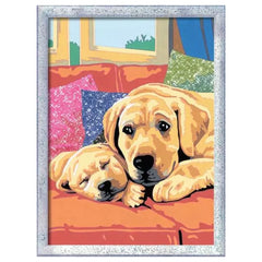 Ravensburger - Knutselspullen - CreArt Puppy Love Schilderkit - 9+ Jaar - Creatieve ontwikkeling