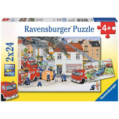 Ravensburger - At The Fire Department - 2x24 Pieces - Puzzles