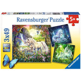 Ravensburger - Mooie Eenhoorns - 3x49 Stukken - Puzzels