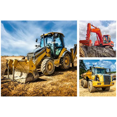 Ravensburger - Constructievoertuigen In Gebruik - 3x49 Stukken - Puzzels