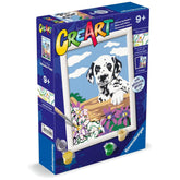 Ravensburger - Creart Dalmatian With Flowers - Painting By Numbers - Arts & Crafts