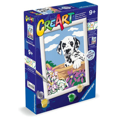 Ravensburger - Creart Dalmatiër Met Bloemen - Schilderen Op Nummer - Kunst & Ambachten