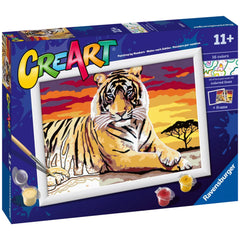 Ravensburger - Creart Majestic Tiger - Schilderen op Nummer - Kunst & Ambachten