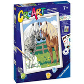 Ravensburger - Creart Pair Of Horses - Painting By Numbers - Arts & Crafts