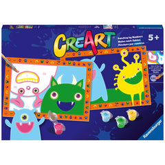 Ravensburger - Creart Silly Monsters - Schilderen op Nummer - Kunst & Ambachten