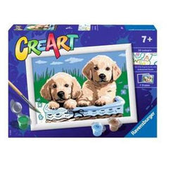 Ravensburger - Creart Slapende Katten en Honden - Schilderen op Nummer - Kunst en Ambachten