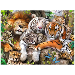 Ravensburger - Knuffelen met Grote Katten - 200 Stukjes - Puzzels