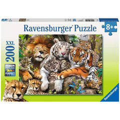 Ravensburger - Knuffelen met Grote Katten - 200 Stukjes - Puzzels