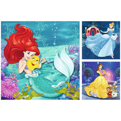 Ravensburger - Disney Princess - Avonturen van de Prinsessen - 3x49 Stukken - Puzzels