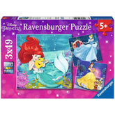 Ravensburger - Disney Princess - Avonturen van de Prinsessen - 3x49 Stukken - Puzzels