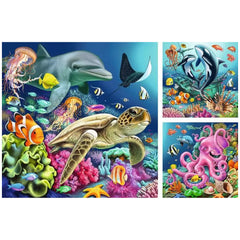 Ravensburger - Betoverende Onderwaterwereld - 3x49 Stukken - Puzzels