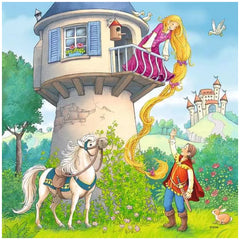 Ravensburger - Sprookjes - Rapunzel Roodkapje & De Kikkerprins - 3x49 Stukken - Puzzels