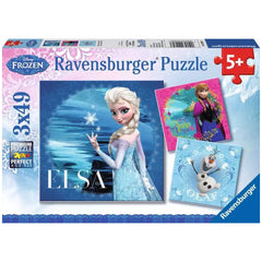 Ravensburger - Frozen - Elsa Anna en Olaf - 3x49 Stukken - Puzzels