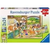 Ravensburger - Gelukkige Landleven - 2x24 Stukken - Puzzels